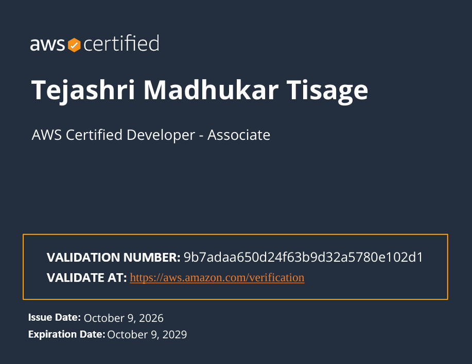 AWS Certified Developer - Associate(DVA-C02)